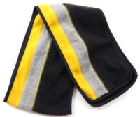 Modro-žluto-šedá pruhovaná fleecová šálička zn. GAP 