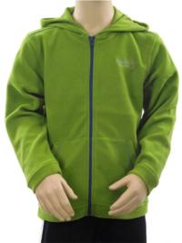 Outlet - Zelená fleecová outdoorová bunda s kapucí zn. Regatta 
