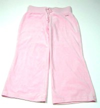 Růžové sametové kalhoty zn. Next