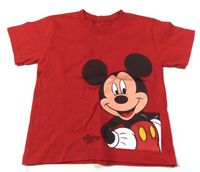 Červené tričko s Mickeym zn. Disney 