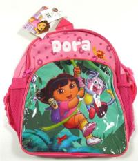 Outlet - Růžovo-zelený batoh s Dorou 