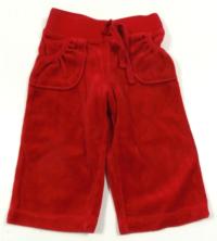 Červené sametové kalhoty zn. Old Navy
