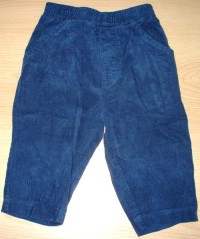 Modré manžestrové kalhoty zn. Cherokee