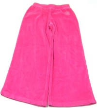 Růžové sametové kalhoty se srdíčky 