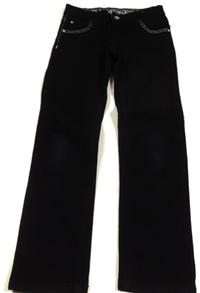 Černé riflové slim kalhoty 