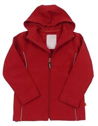 Červená softshellová bunda s kapucí zn. CFL