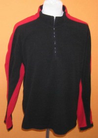 Pánská černo-červená fleecová bunda zn. Urban