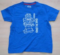 Modré tričko s robotem, vel. 13 let