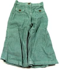 Zelené manžestrové kalhoty zn. George