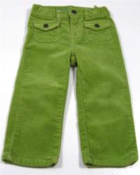 Zelené manžestrové kalhoty zn. Place 