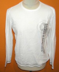 Pánské bílé triko s nápisem zn. Esprit