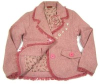 Růžový vlněný kabátek zn. George