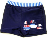 Outlet - Modré plavky s lodičkami zn. Mini Mode