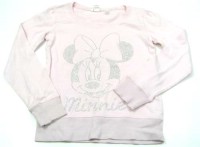 Růžová mikinka s Minnie zn. H&M + Disney