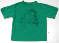 Zelené tričko s opičkou zn. REBEL