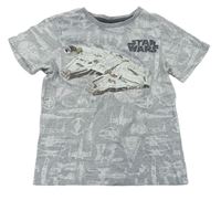 Šedé tričko Star Wars zn. C&A
