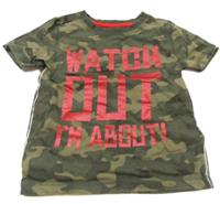 Army tričko s nápisem zn. F&F 