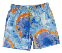 Modro-oranžové batikované plážové kraťasy zn. Nutmeg