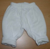 Bílé sametové zateplené kalhoty zn. Mothercare