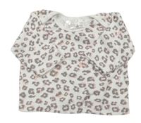 Bílé triko s leopardím vzorem zn. Ergee