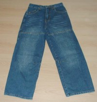 Modré riflové kalhoty vel. 11-12 let