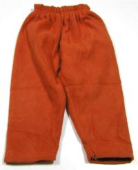 Oranžové fleecové kalhoty 