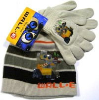 Outlet - 2set- Béžová čepička+rukavičky s Wallem