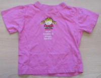 Růžové tričko s obrázkem