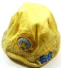 Žlutý plátěný klobouček s Fifi zn. TU