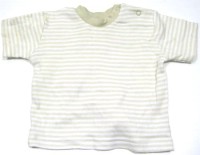 Béžovo- bílé pruhované tričko