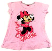 Růžové tričko s Minnie zn. Disney zn. Primark 