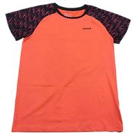 Neonově oranžové sportovní funkční tričko zn. Matalan