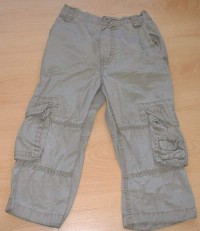 Béžové plátěné kalhoty s kapsami zn. Cherokee