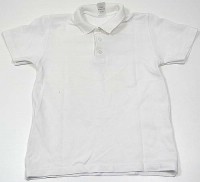 Bílé tričko s límečkem vel. 152
