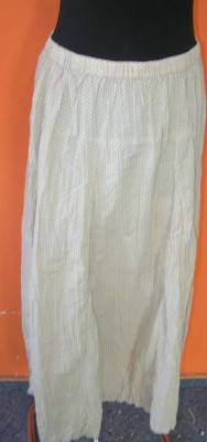 Béžová plátěná sukně s puntíky zn. White Stag