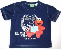 Outlet - tmavomodré tričko s Elmo
