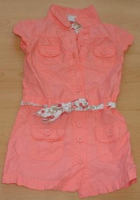 Růžové letní šatičky s páskem zn. Girl2girl