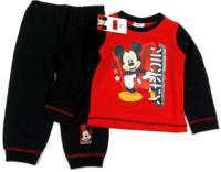 Nové - Černo-červené pyžámko s Mickeym zn. Disney 