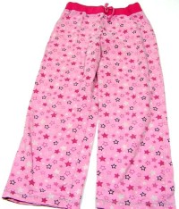 Růžové pyžamové kalhoty s hvězdičkami zn. George, vel. 134