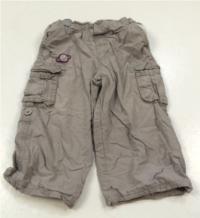 Šedé plátěné oteplené kalhoty s kapsami zn. Adams 