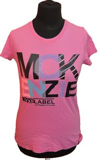 Dámské růžové tričko s nápisem zn. McKenzie 