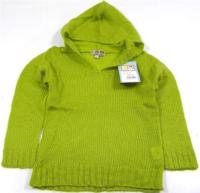 Outlet - Zelený svetřík s kapucí zn. Charlie&Prune