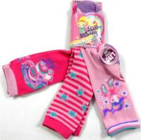 Outlet - 3pack růžové ponožky s obrázkem vel. 27-30