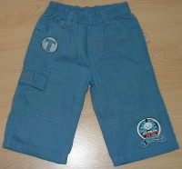 Modré riflové kalhoty s mašinkou Tomáš a kapsou