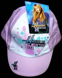 Outlet - Světlefialovo-bílá plátěná kšilovka Hannah Montana vel. 8/10 let