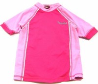 Růžové plavecké tričko s nápisem