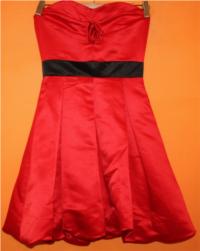 Dámské červeno-černé společenské šaty zn. Internacionale 