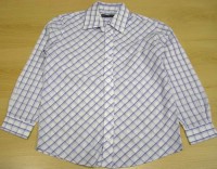 Modro-bílá kostkovaná košile zn. Bhs, vel. 9/10 let