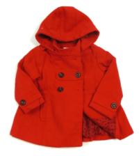 Červený velurový podzimní kabátek zn. Next