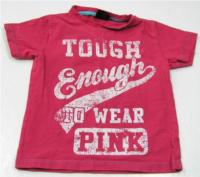 Růžové tričko s nápisem zn.Next